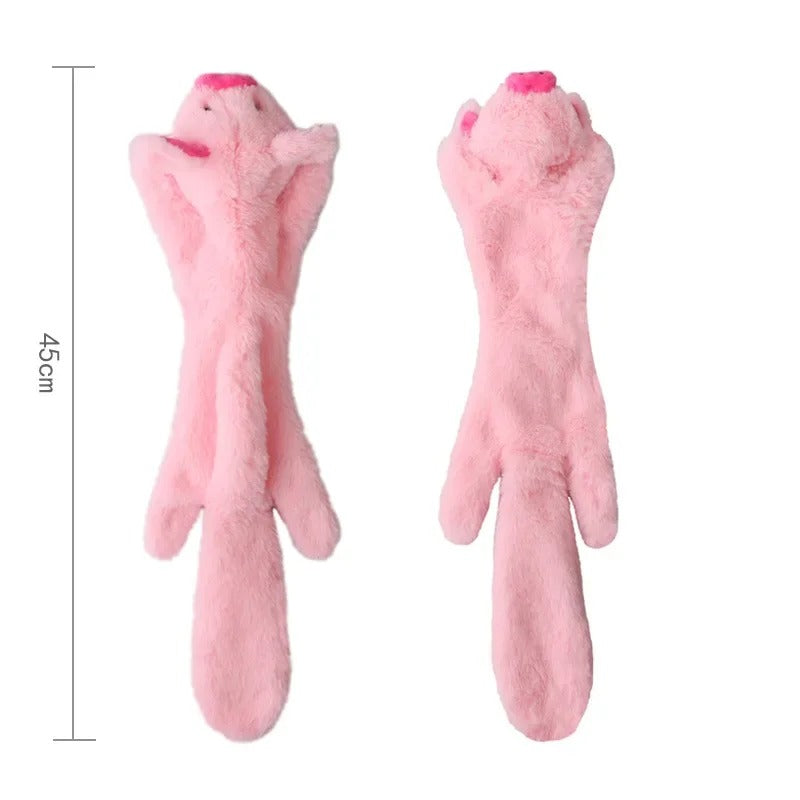 Stuffingless Plush Squeaky Dog Chew Toy Pet Squeak Toy