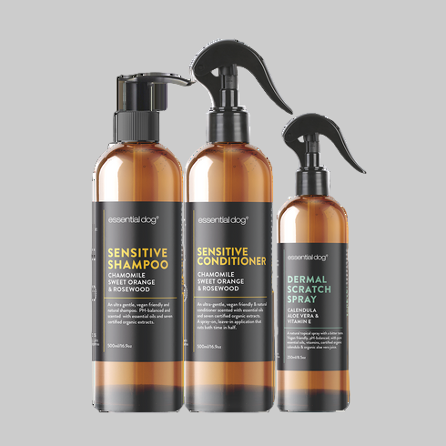 Dog Shampoo, Conditioner & Dermal Scratch Spray (Sensitive)